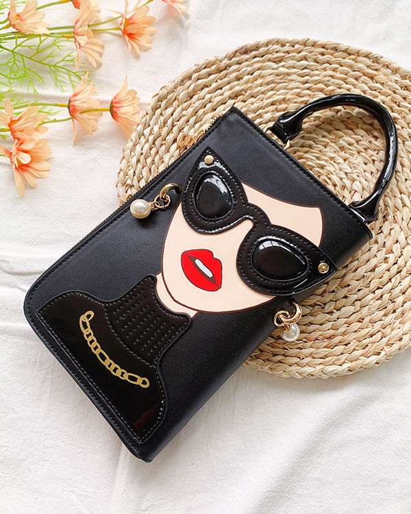 Thumbnail: Sexy Lady Face Purses and Handbags for Women Fashion Designer Chain Shoulder Bag