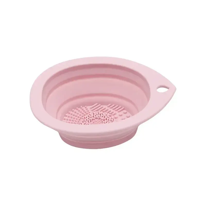 Thumbnail: Silicone Makeup Brush Cleaner Folding Powder Puff Cleaning Bowl Eyeshadow Brushe