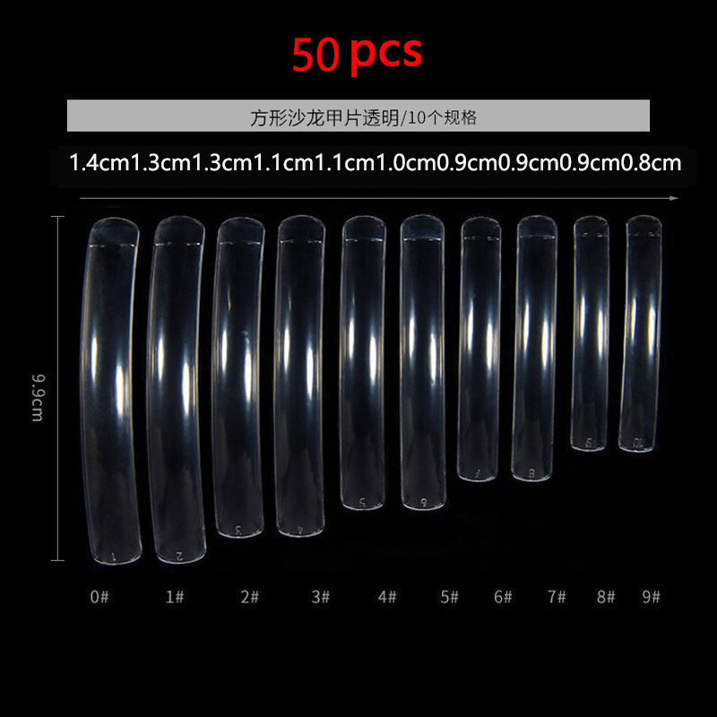 Thumbnail: 10/50Pcs Extra Long Fake Nail Half Cover Nail Tips Sharp Shape False Nails Tips 