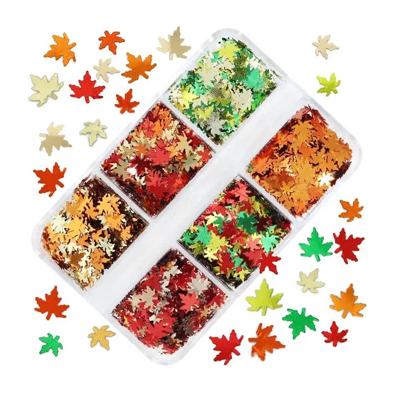 Thumbnail: Holographic Glitter English Alphabet Flakes Resin Silicone Mold Filler Laser Let