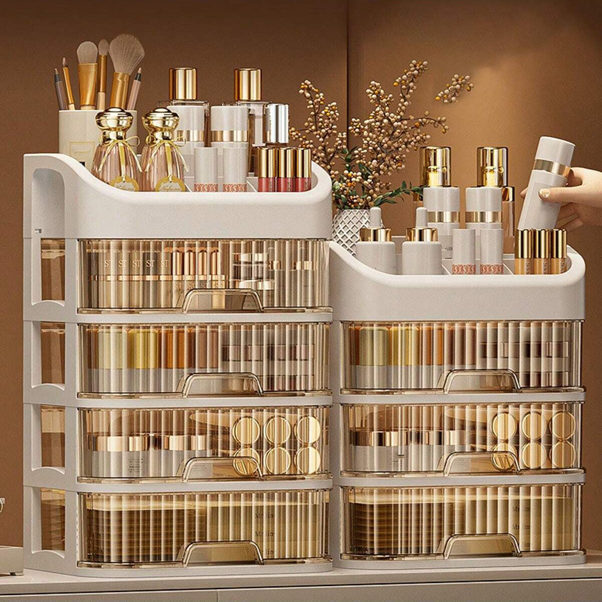 1pc Multi-layer Makeup Storage Box,Cosmetics Storage For Skin Care,Eyeshadow,Lot