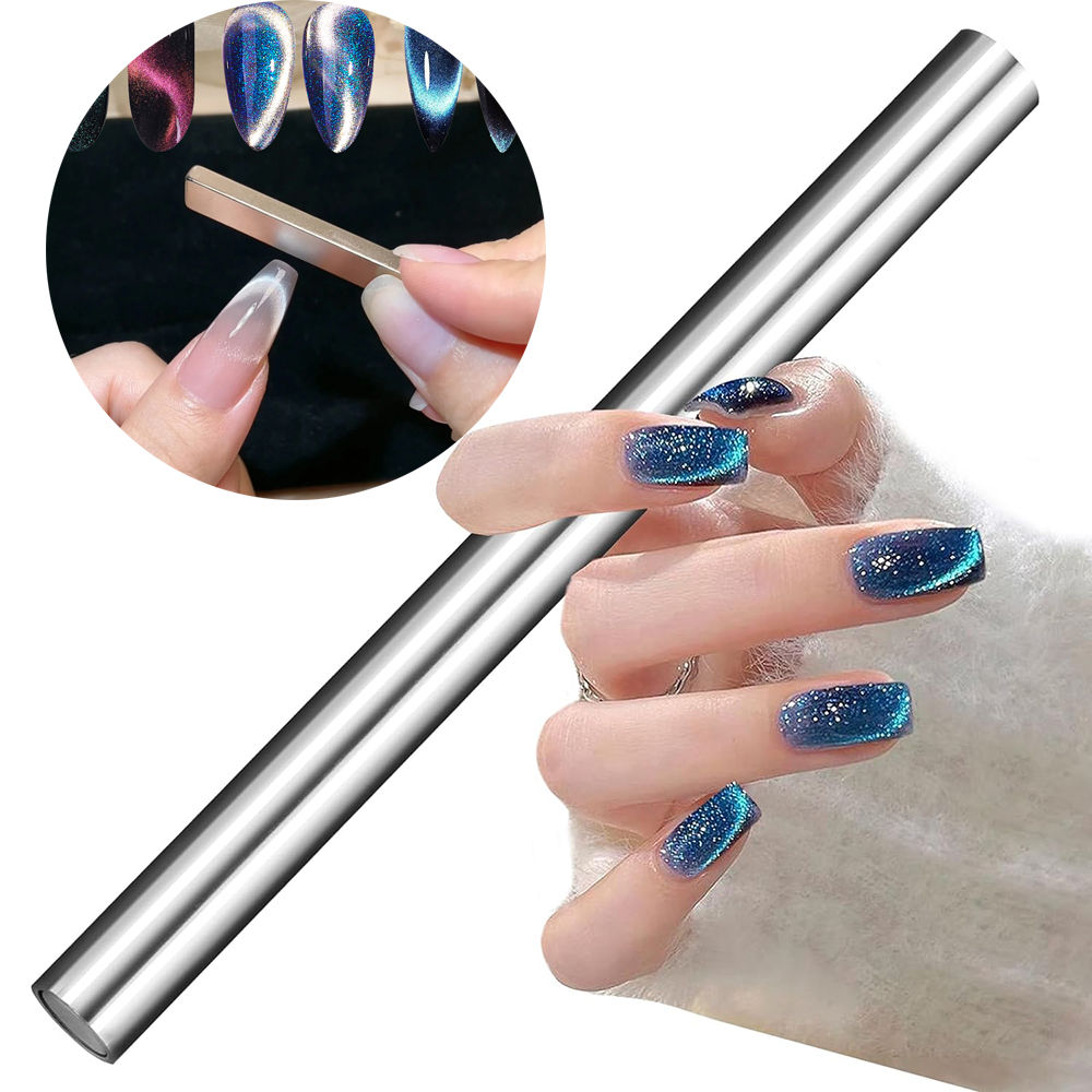 Nail Magnet Tool,Super Long Double-head Nail Magnet Pens Magnet Stick 3D Magneti