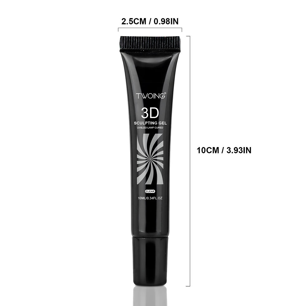 Thumbnail: 3pcs 3D Nail Art Gel - DIY Designs,Waterproof Sculpting gel，Waterproof Nail Ar