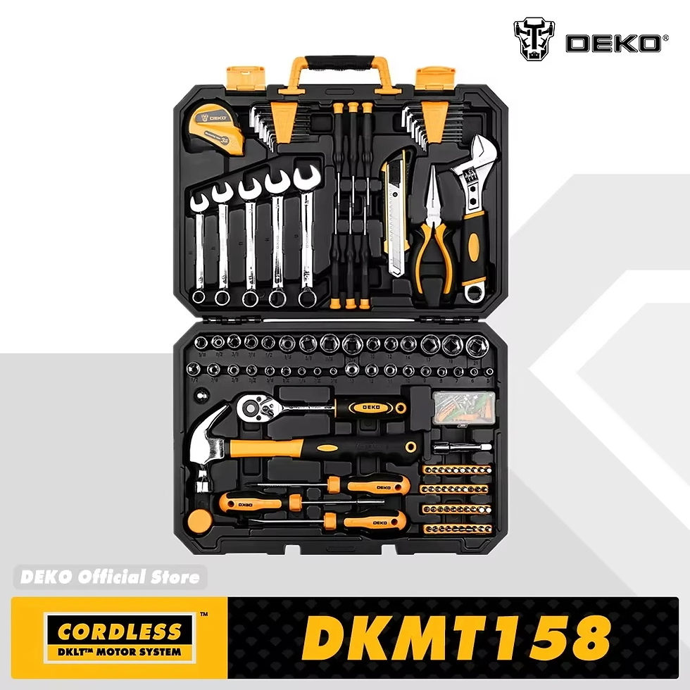 Thumbnail: DEKO 158 Pcs Professional Car Repair Tool Set Auto Ratchet Spanner Screwdriver S