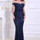 Thumbnail: Navy Blue Sequin Gown