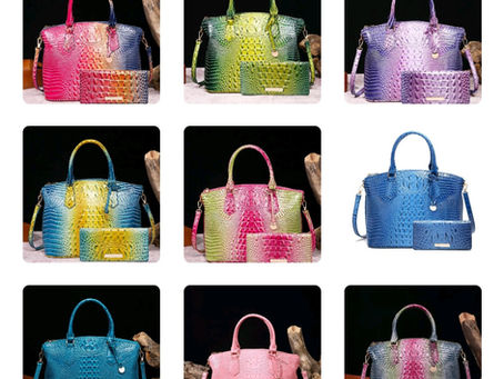 CROCODILE Embossed Tote Bag