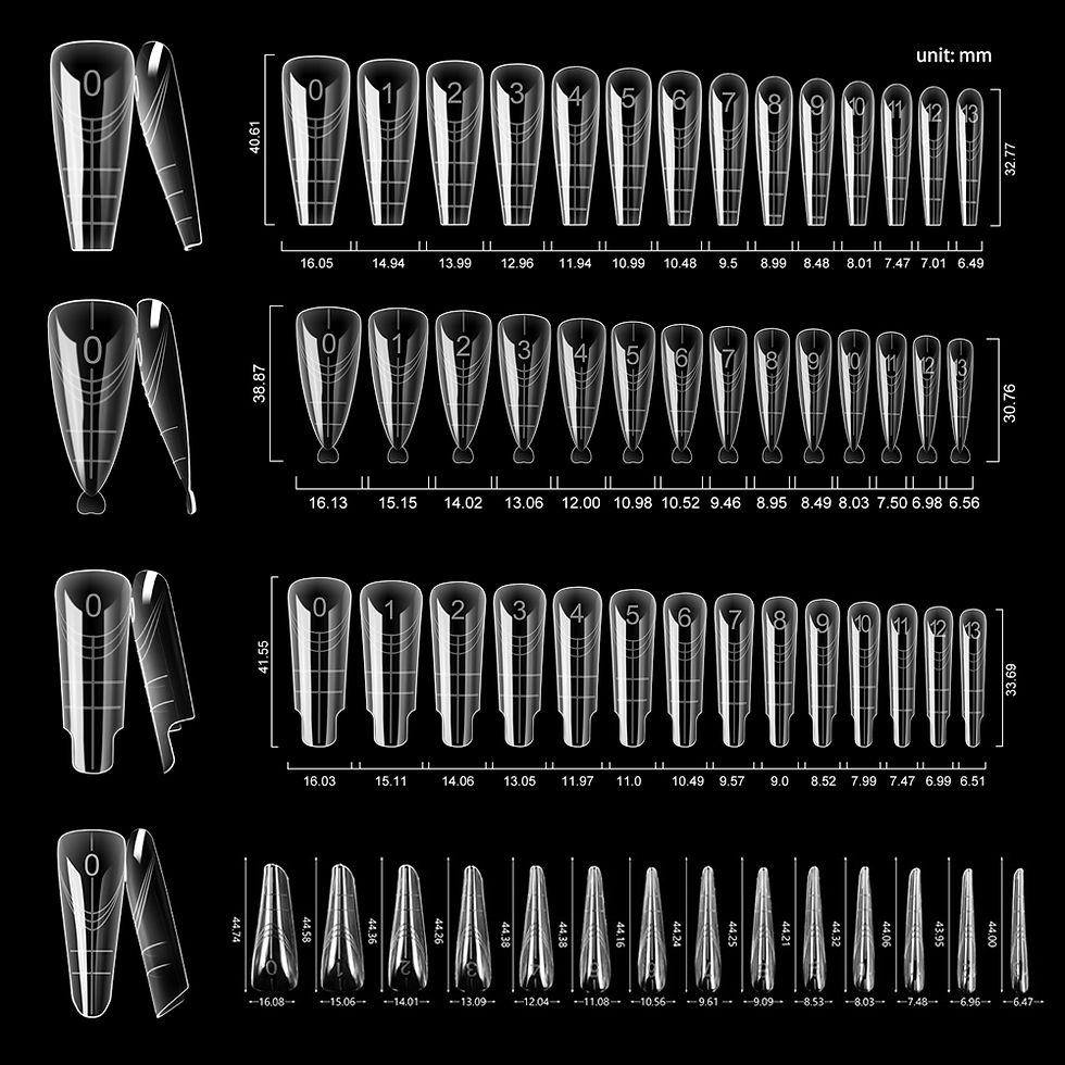 Thumbnail: TP 168Pcs Nail Dual Forms Full Cover Quick Building Gel Mold Sets Acrylic Reusab