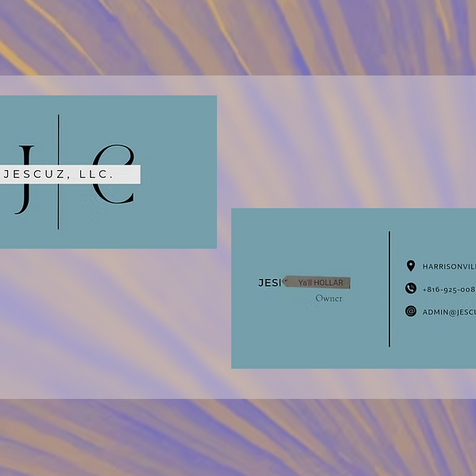 business card JesCuz, LCC.