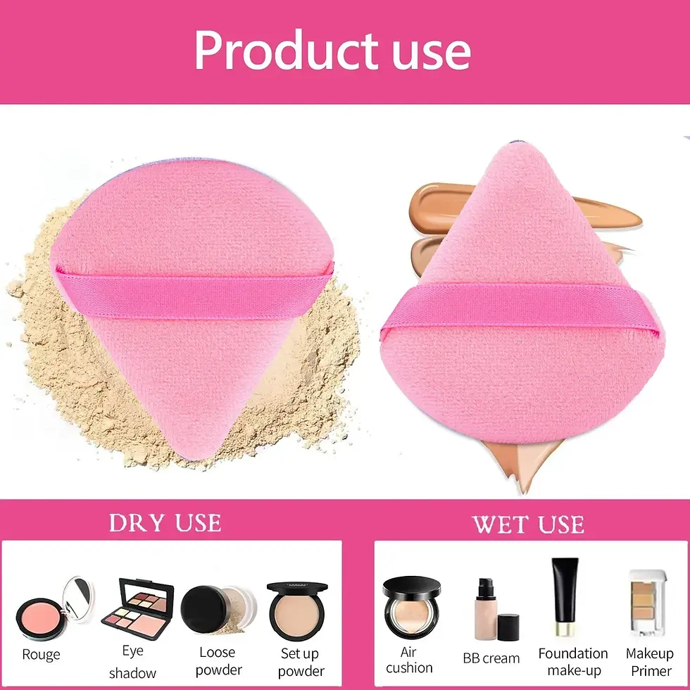 Thumbnail: Makeup Brushes and Sponges Set, Pink Makeup Puff, Beauty Egg, Headband, Wristban