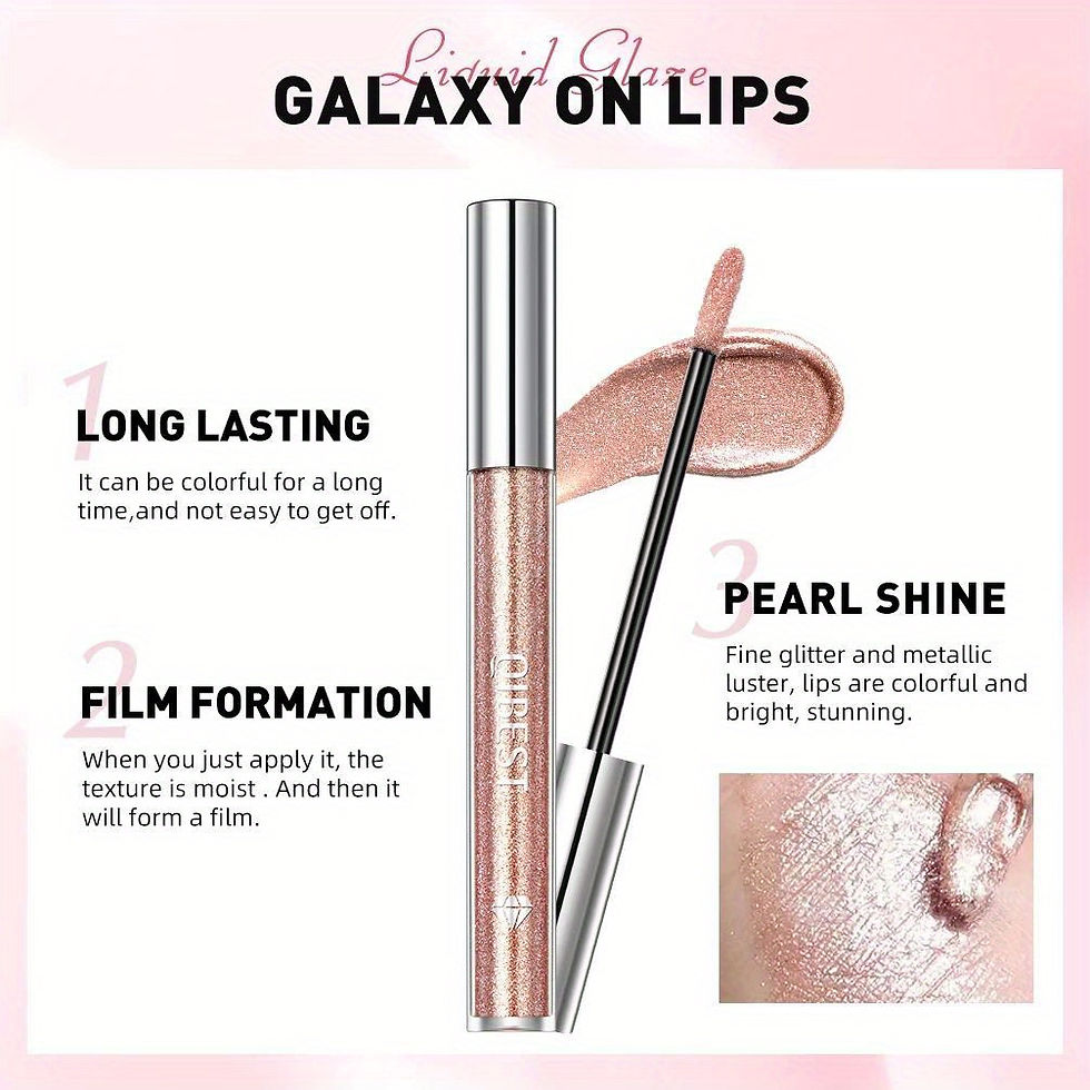 Thumbnail: Metallic Glitter Liquid Lipstick Makeup Waterproof Lip Gloss Long-lasting Shimme