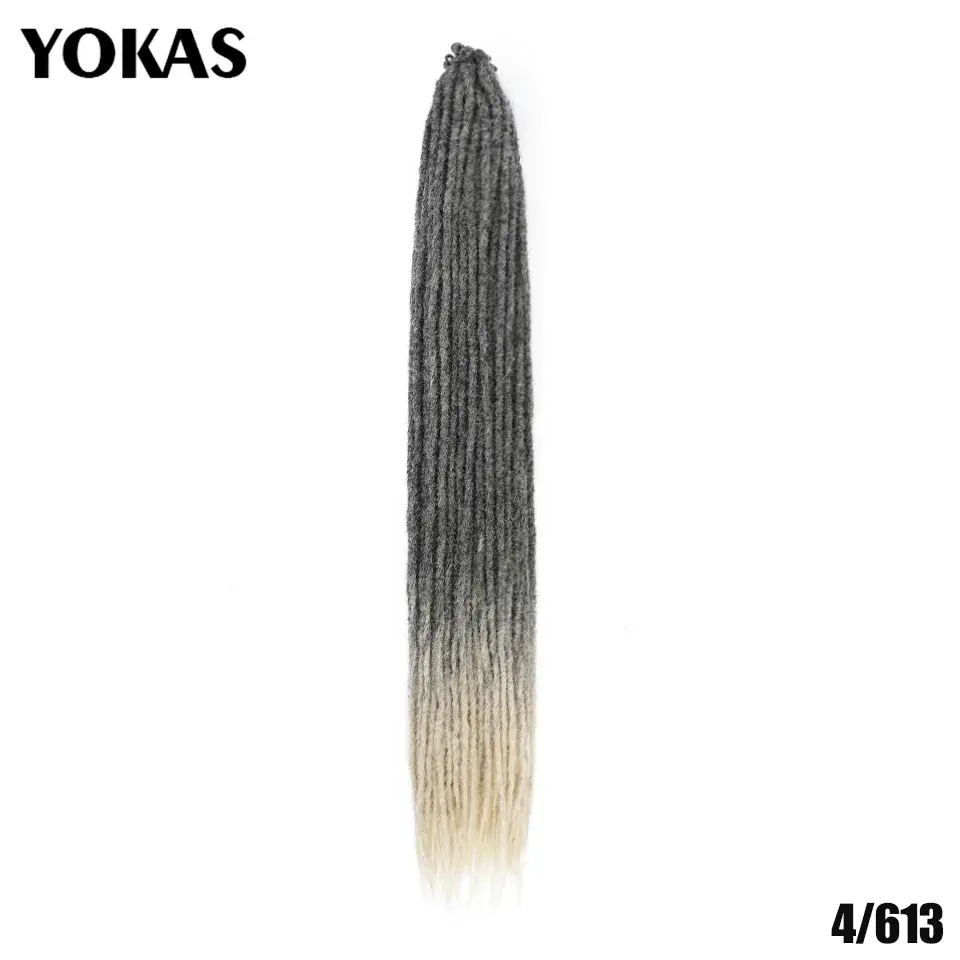 Thumbnail: Dreadlock Extensions Crochet Hair Synthetic 24 36 Inches Handmade Extension