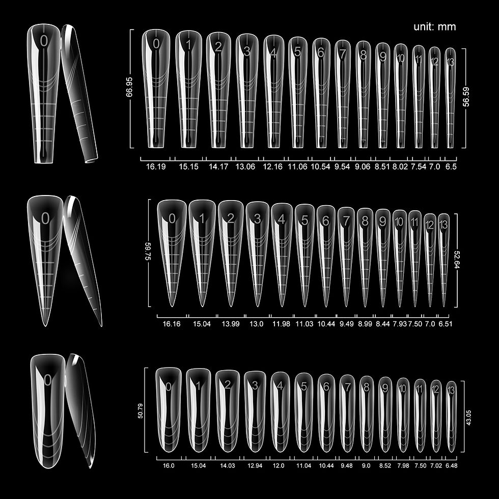Thumbnail: TP 168Pcs Nail Dual Forms Full Cover Quick Building Gel Mold Sets Acrylic Reusab