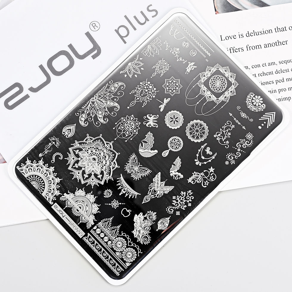 Thumbnail: 15*10cm Nail Art Templates Stamping Plate Wave Stripes Patterns Flower Animal St
