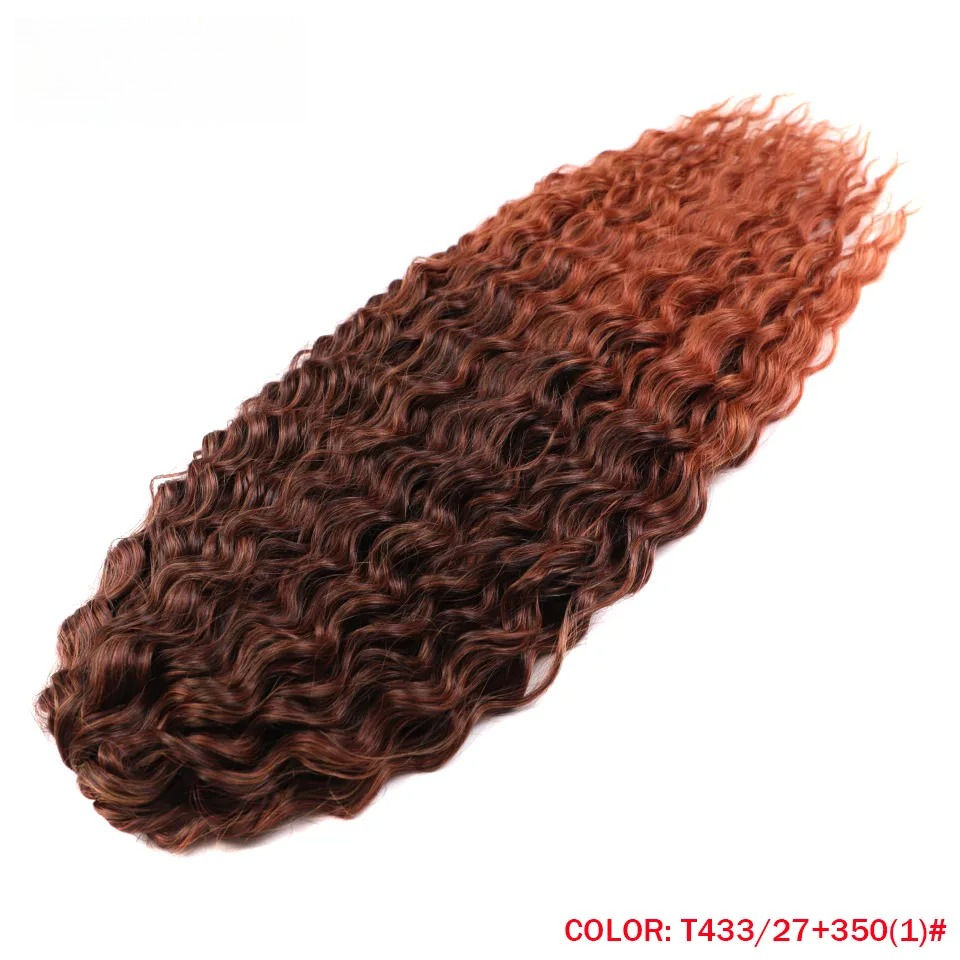 Thumbnail: FASHION IDOL 300g 22 Inch Ariel Curl Hair Water Wave Twist Crochet Hair Syntheti
