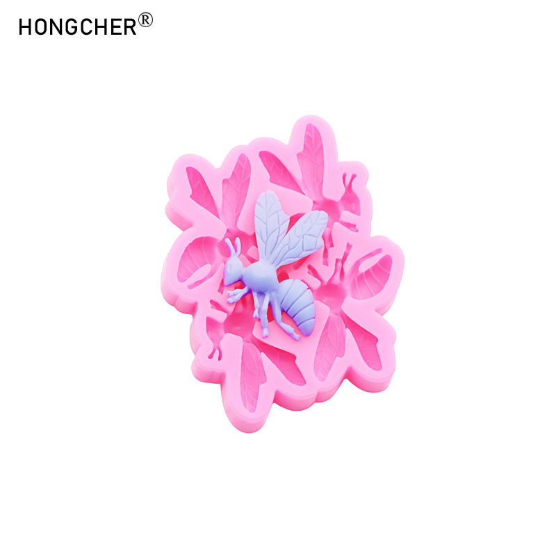 Thumbnail: Simulation Mini Bee DIY Resin Jewelry Accessories Drip Mould Handmade Chocolate 