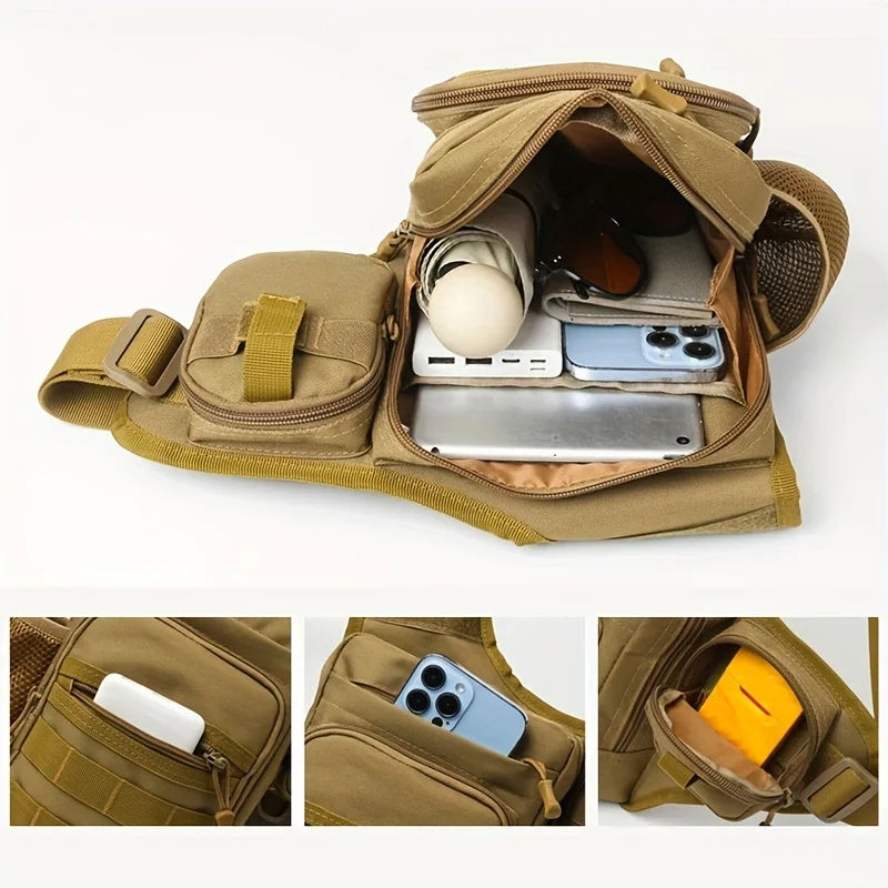 Thumbnail: Camping Climbing Bag Chest Pouch For Men Cycling Hiking Travel Outdoor Sport Tac