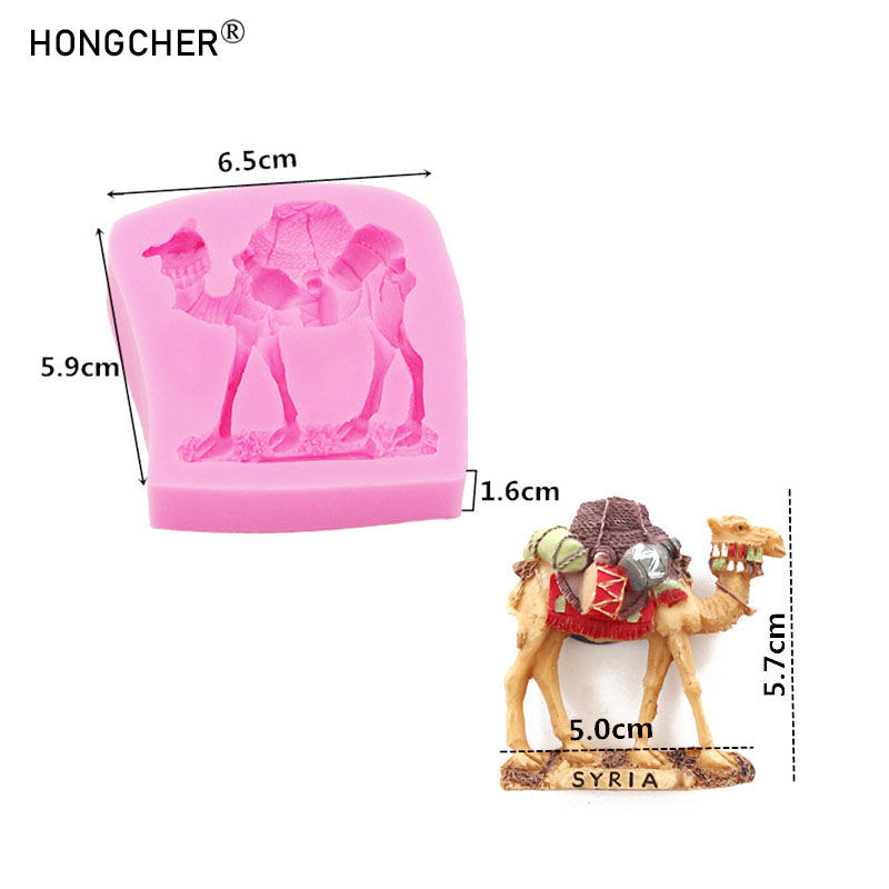 Thumbnail: Animal camel micro landscape decoration silicone mold chocolate cake baking DIY 