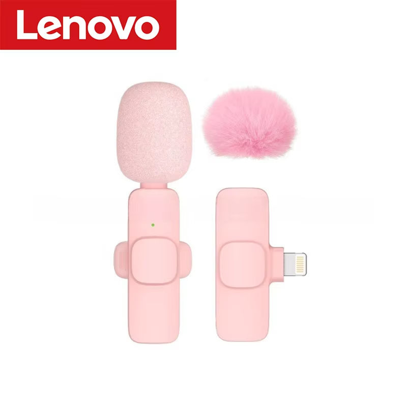Thumbnail: Lenovo 2026 Wireless Lavalier Microphone Portable Audio Video Recording for iPho