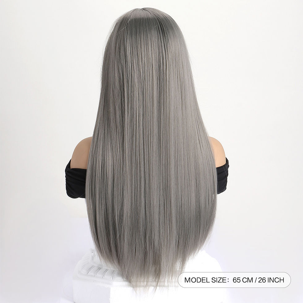 Thumbnail: 26Inch Colour Wig Long Straight Synthetic Wig for Women Fashion Wig for for Dail