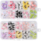 Thumbnail: 50pcs 3D Cartoon Charms DIY Craft Kit for Phone Case, Keychain, Earrings, Pendan