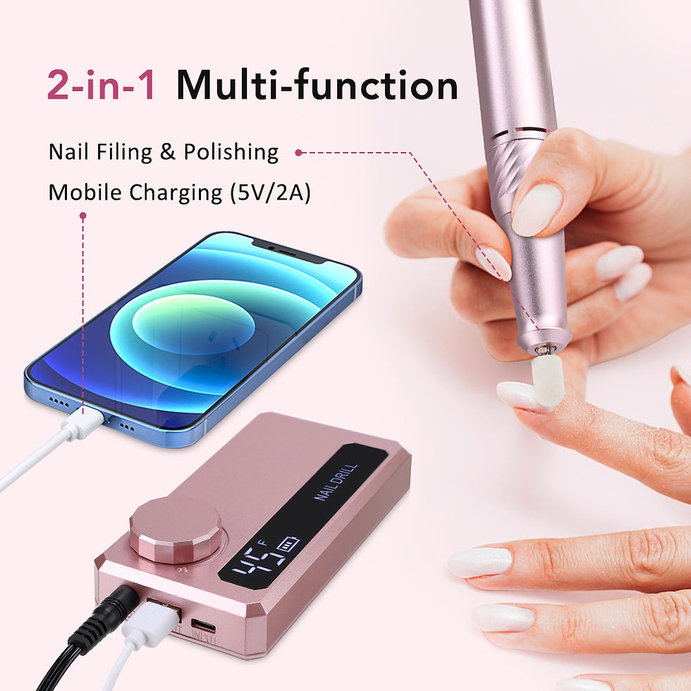 Thumbnail: New 45000RPM Professional Electric Nail Drill Machine Low Noise Rechargeable Nai