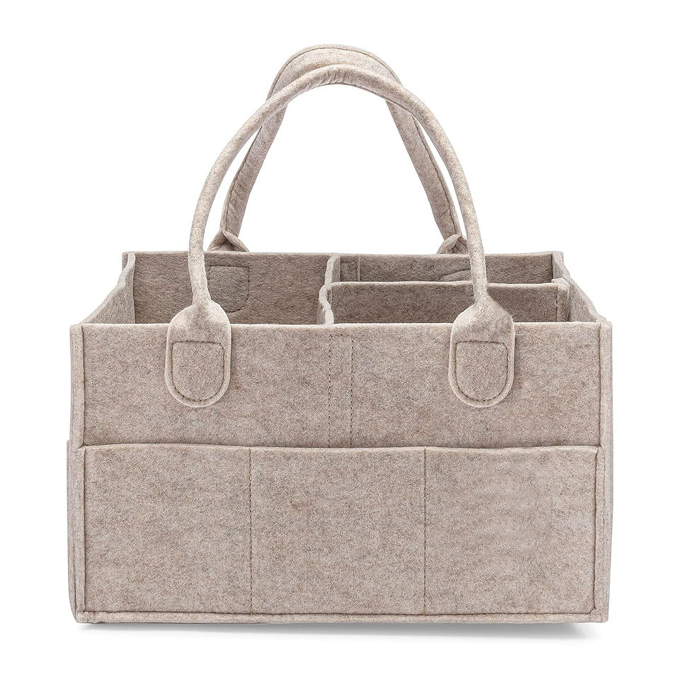 Thumbnail: Diaper Caddy - Nursery Storage Bin and Car Organizer for Diapers and Baby Wipes