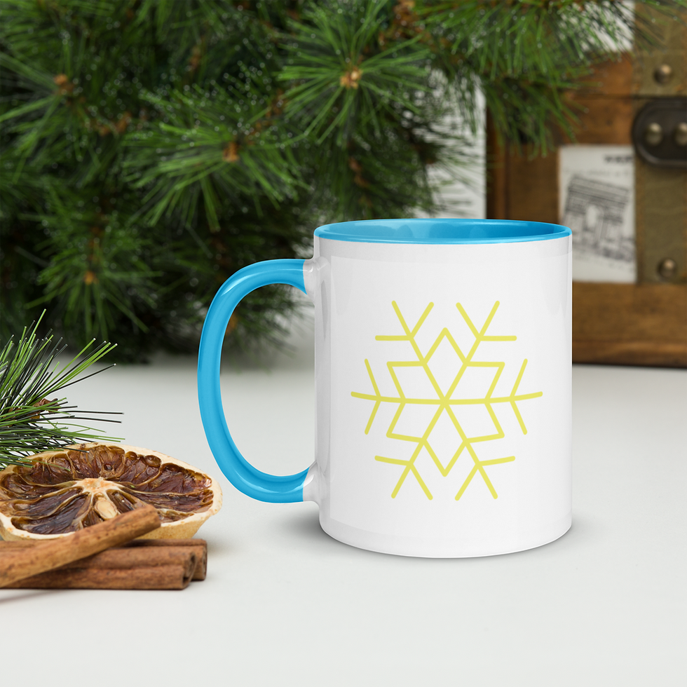 Thumbnail: Christmas Snowflake mugs - Customize with YOUR own Message and Picture