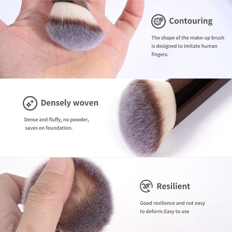 Thumbnail: MAANGE 20pcs/set Pro Makeup Brushes Double Ended Foundation Concealers Blush Eye