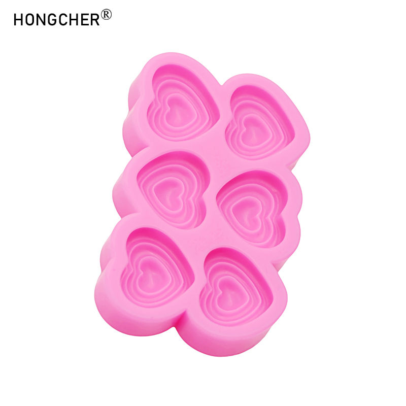 Thumbnail: Heart-Shaped Silicone Mold DIY Hair Clip & Hair Band Resin Accessories Drip Mold