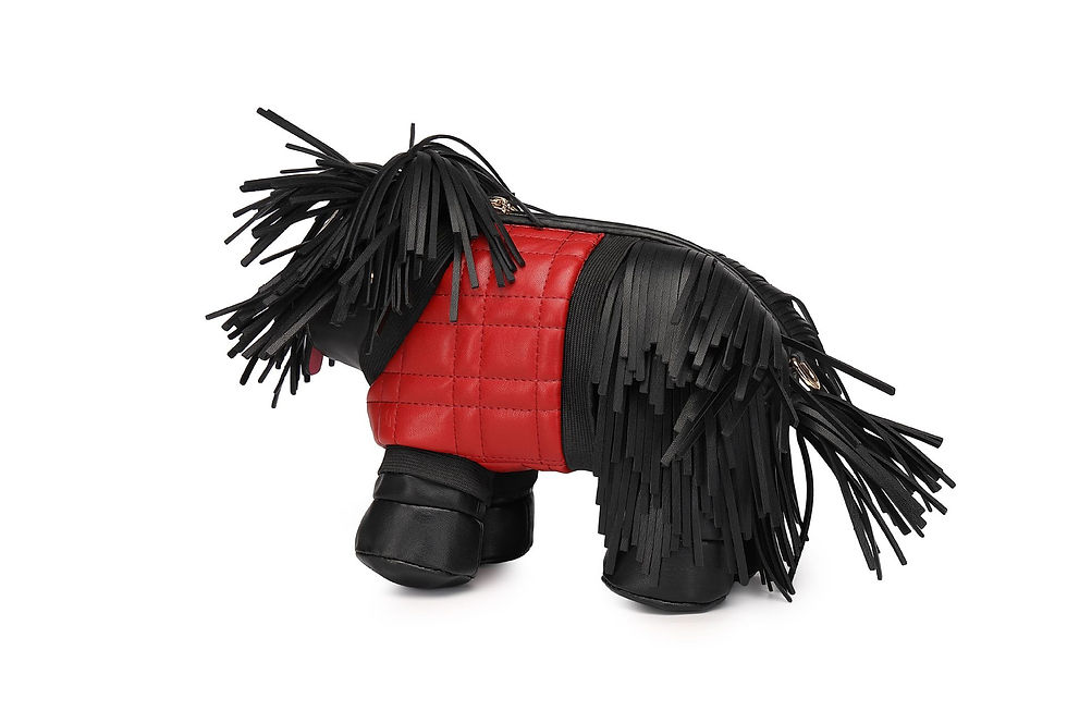 Thumbnail: Novelty Glasses Tassel Puppy Shape Women's Shoulder Bag Crossbody Cute Cartoon A