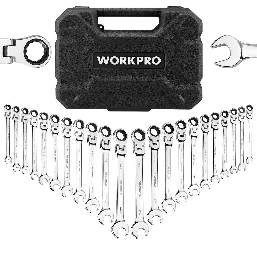 Thumbnail: WORKPRO 21pc Ratcheting Wrench Set  with Box ,72 Teeth Wrench with Box, Wrench R