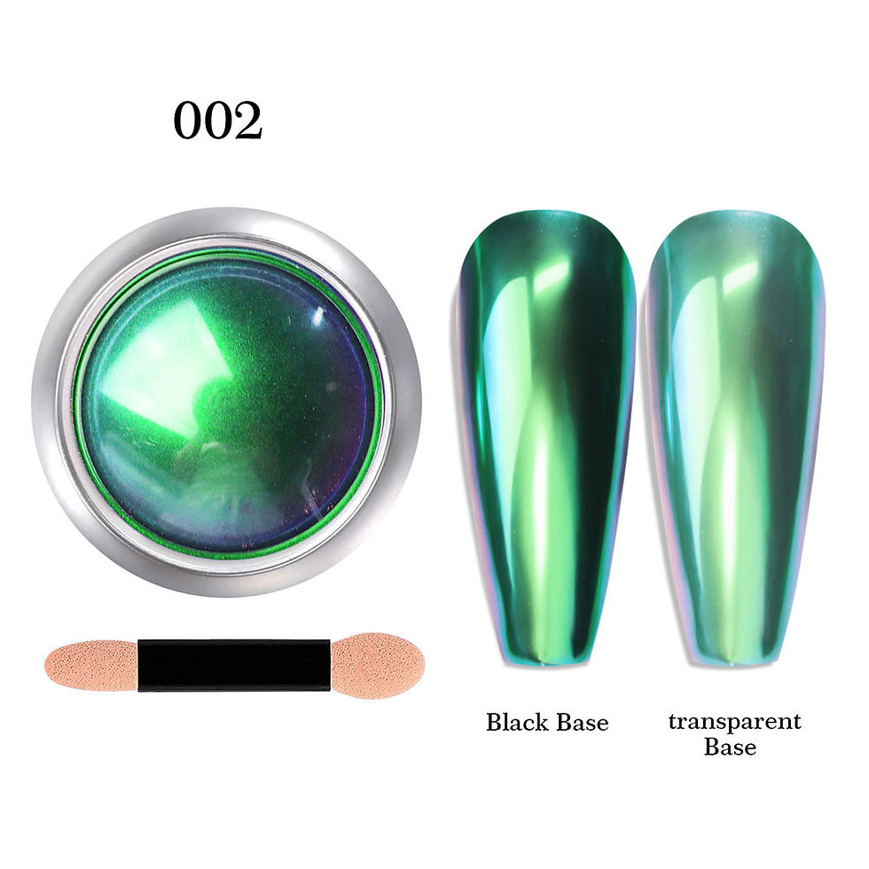 Thumbnail: Net 0.3g Chrome Magic Mirror Nail Art Powder Chameleon Plating Aurora Nail Dust 