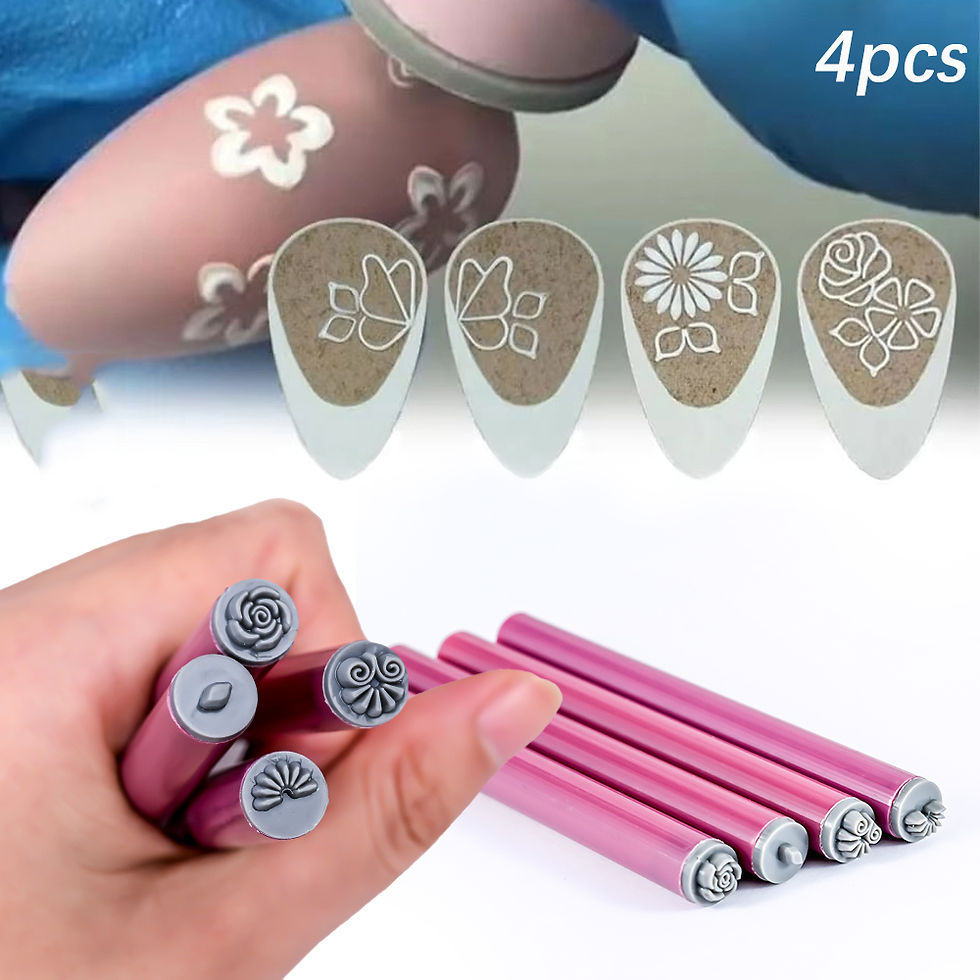 Thumbnail: 4/6/10Pcs 2025 Nail Art Stamp Pen Nail Art Flower Stamping Dotting Tools Nail Ar