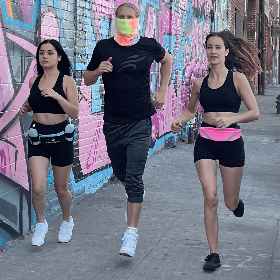 Thumbnail: Water-Resistant Sport Waist Pack Running Belt With Reflective Strip
