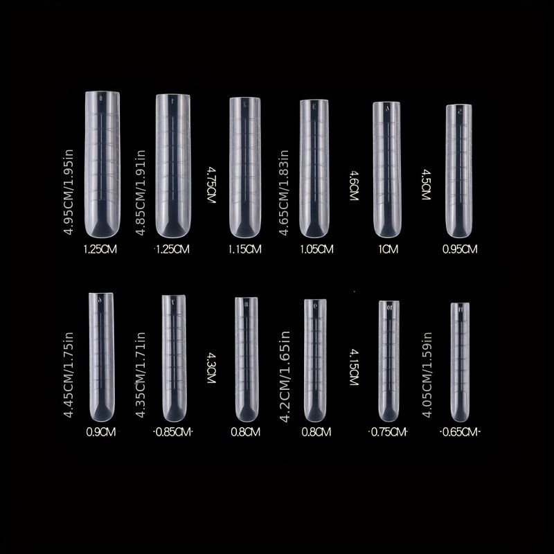 Thumbnail: 120Pcs Clear Full Cover Dual Nail System for Uv Gel Acrylic Nail Art - Includes 
