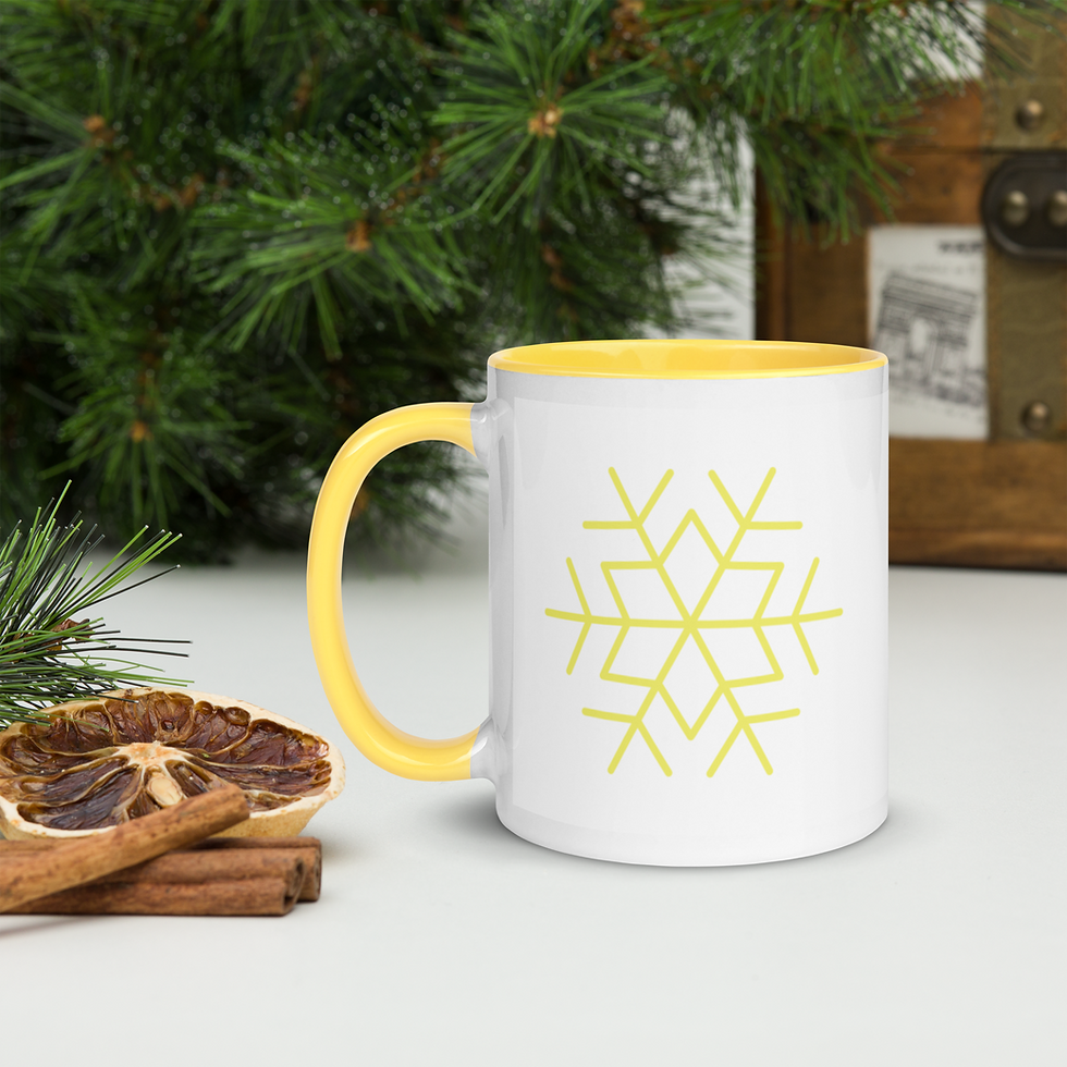 Thumbnail: Christmas Snowflake mugs - Customize with YOUR own Message and Picture