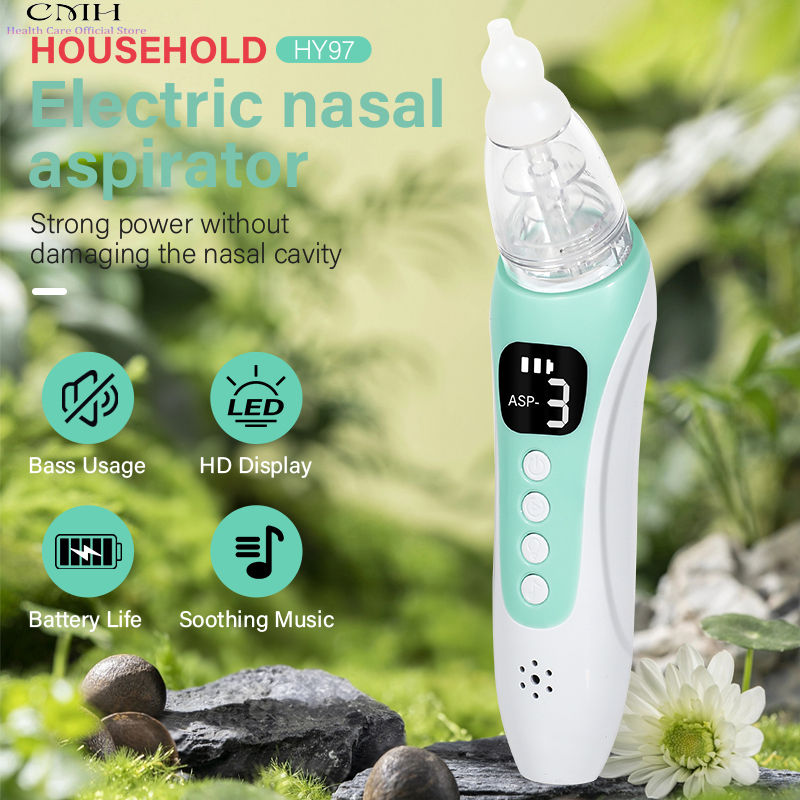 Thumbnail: Household Baby Electric Nasal Aspirator Suction Modes Food Grade Silicone Rechar