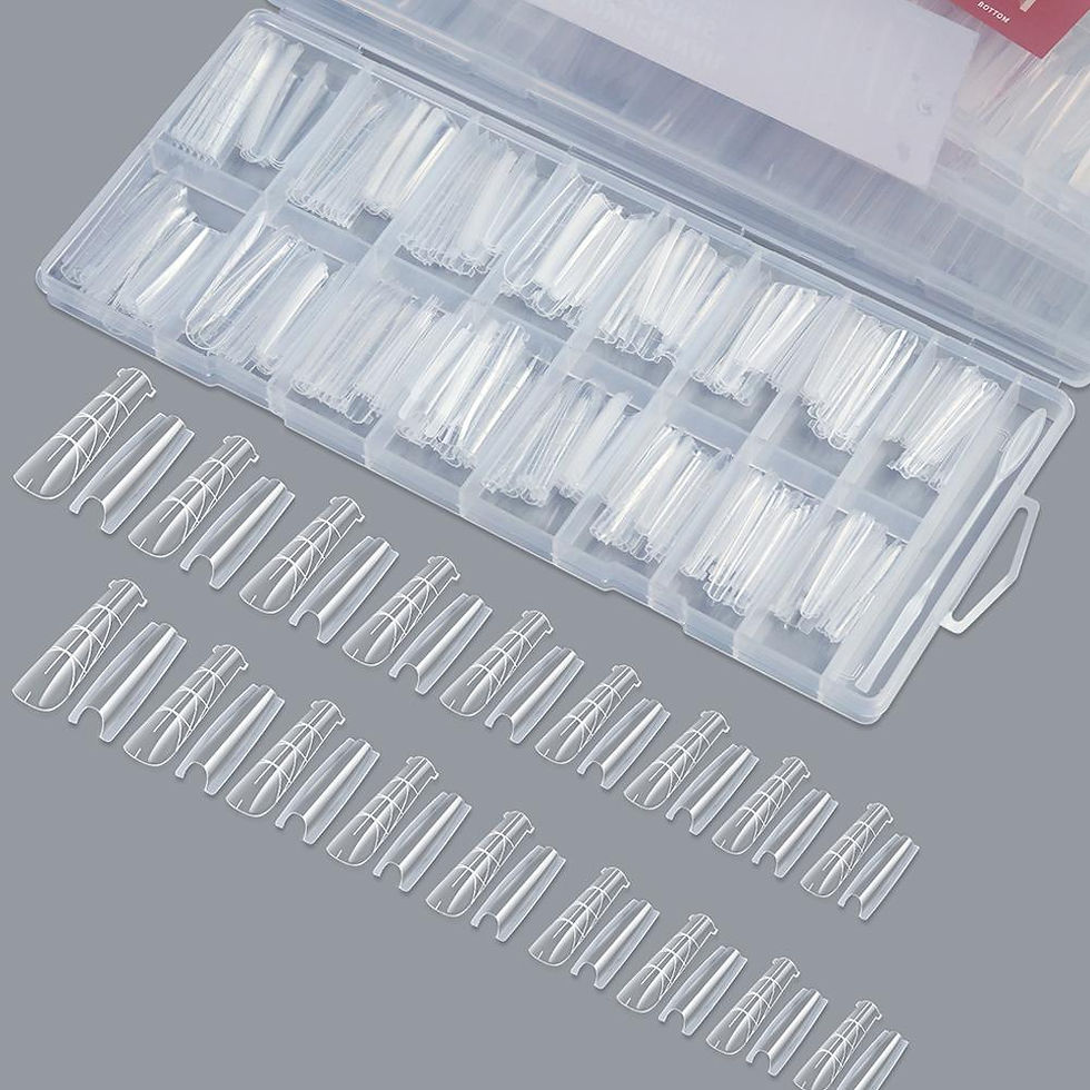 Thumbnail: 256Pcs Full Cover Nail Extension Forms, Dual Form Nail Tips, Quick Gel Nail Buil
