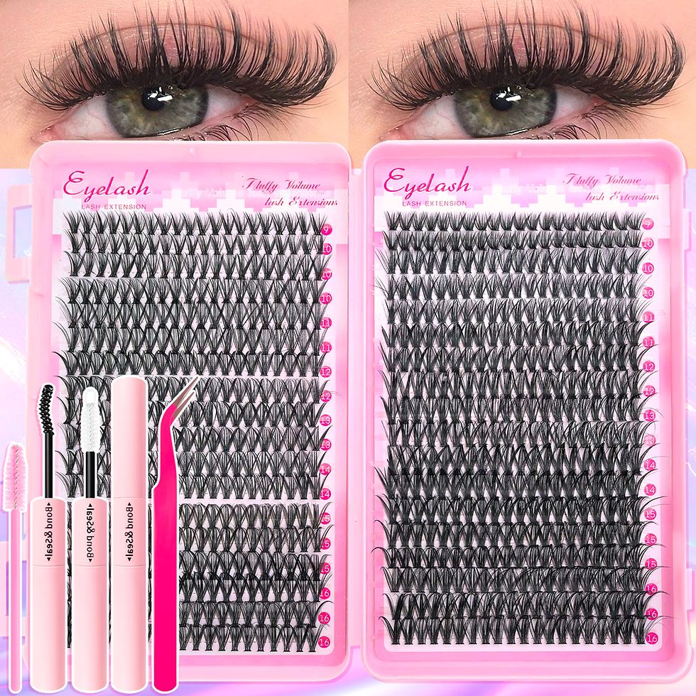 Thumbnail: 720/200pcs eyelash Extension Kit Fluffy Eyelash Extension kit with Lash Bond and