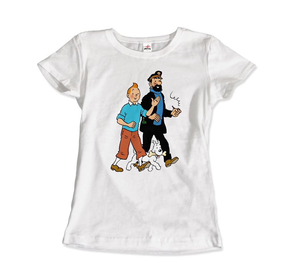 Thumbnail: Tintin, Snowy and Captain Haddock Artwork T-Shirt