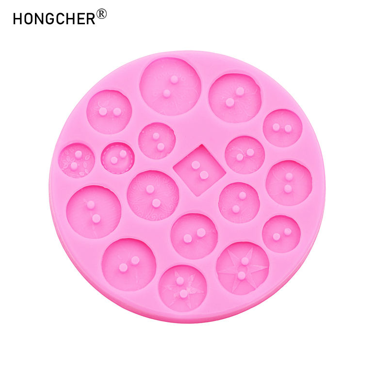 Thumbnail: Simulation button flower rose chrysanthemum shape silicone mold DIY resin jewelr