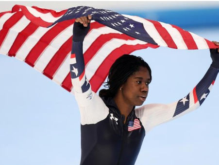 Olympics 2022 Erin Johnson Gets the Gold  in Speed Skating  