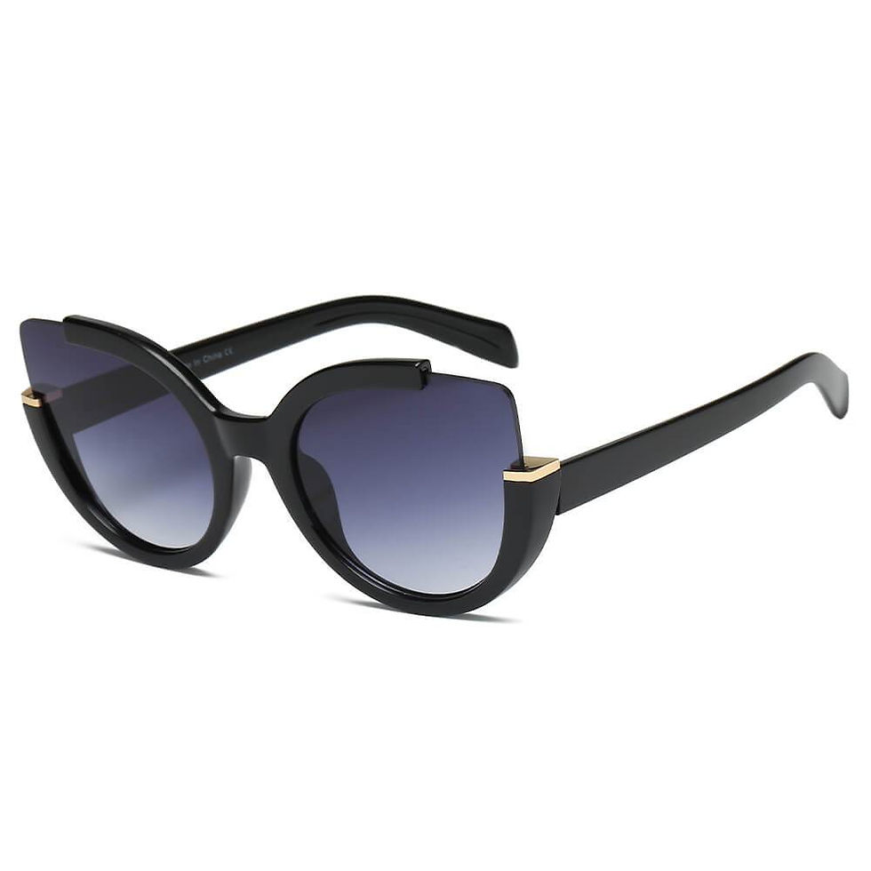 Thumbnail: LENOX | Women Cut Out Round Cat Eye Fashion Style Vogue Sunglasses