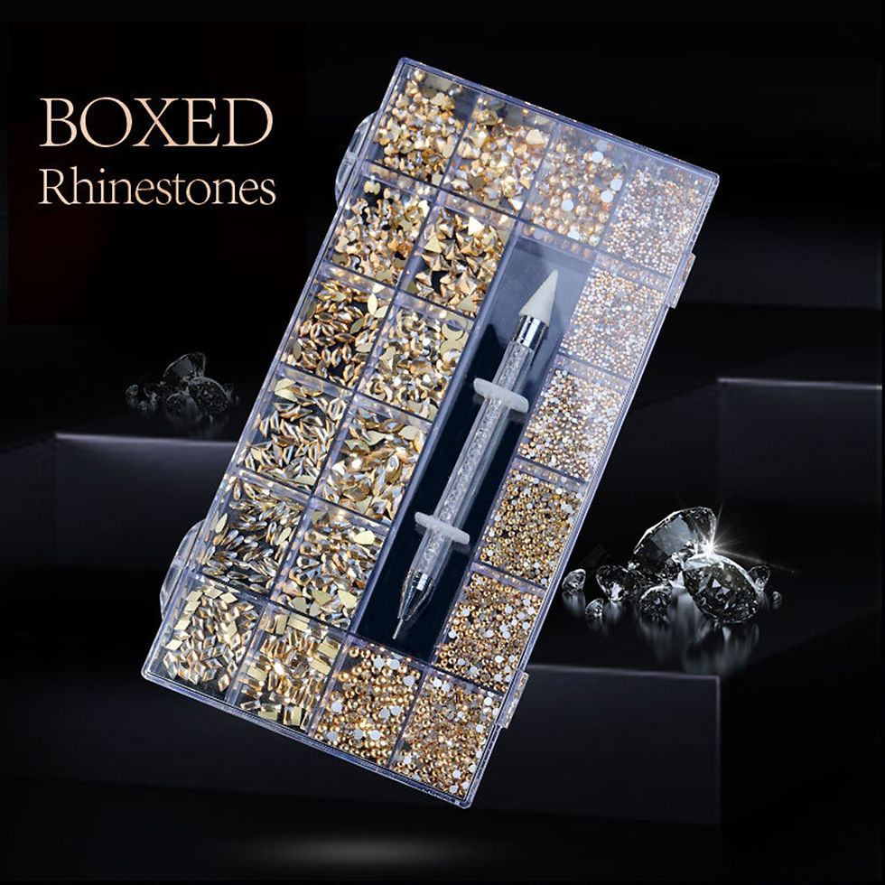 Thumbnail: 21 grid nail art diamond flat bottom glass diamond multi-style special-shaped di