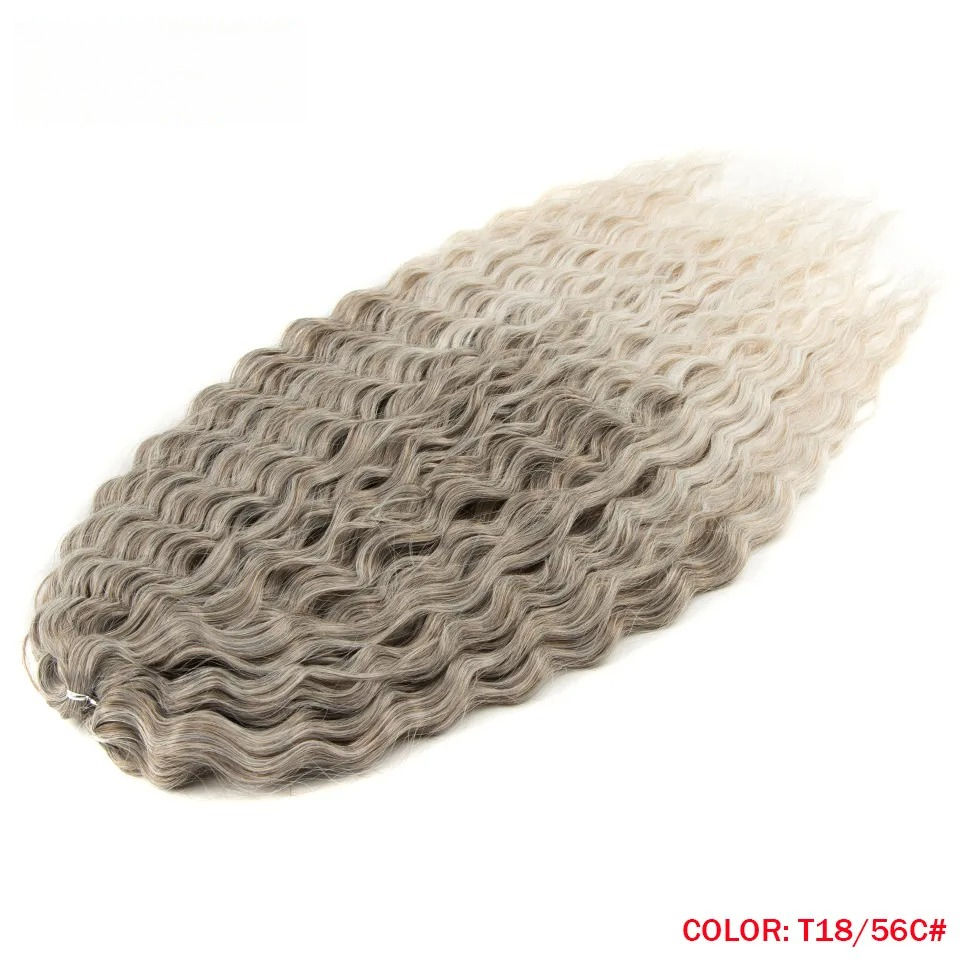 Thumbnail: FASHION IDOL 300g 22 Inch Ariel Curl Hair Water Wave Twist Crochet Hair Syntheti