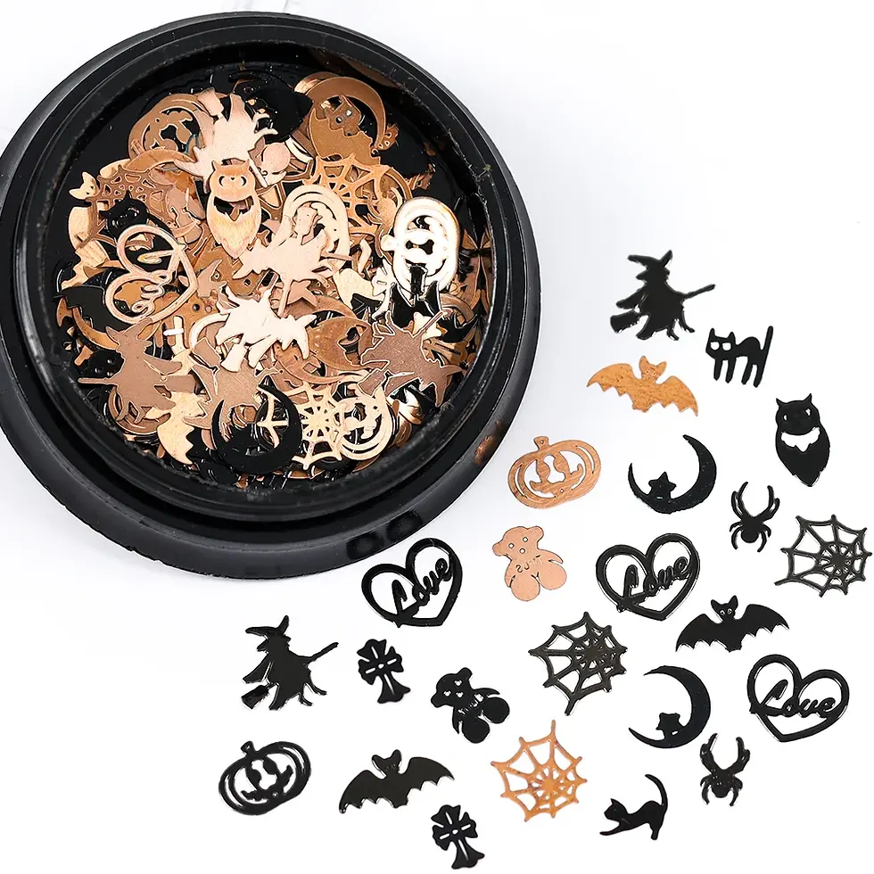 Thumbnail: Mix Shapes Christmas Metal Nail Art Decorations Foil Decals