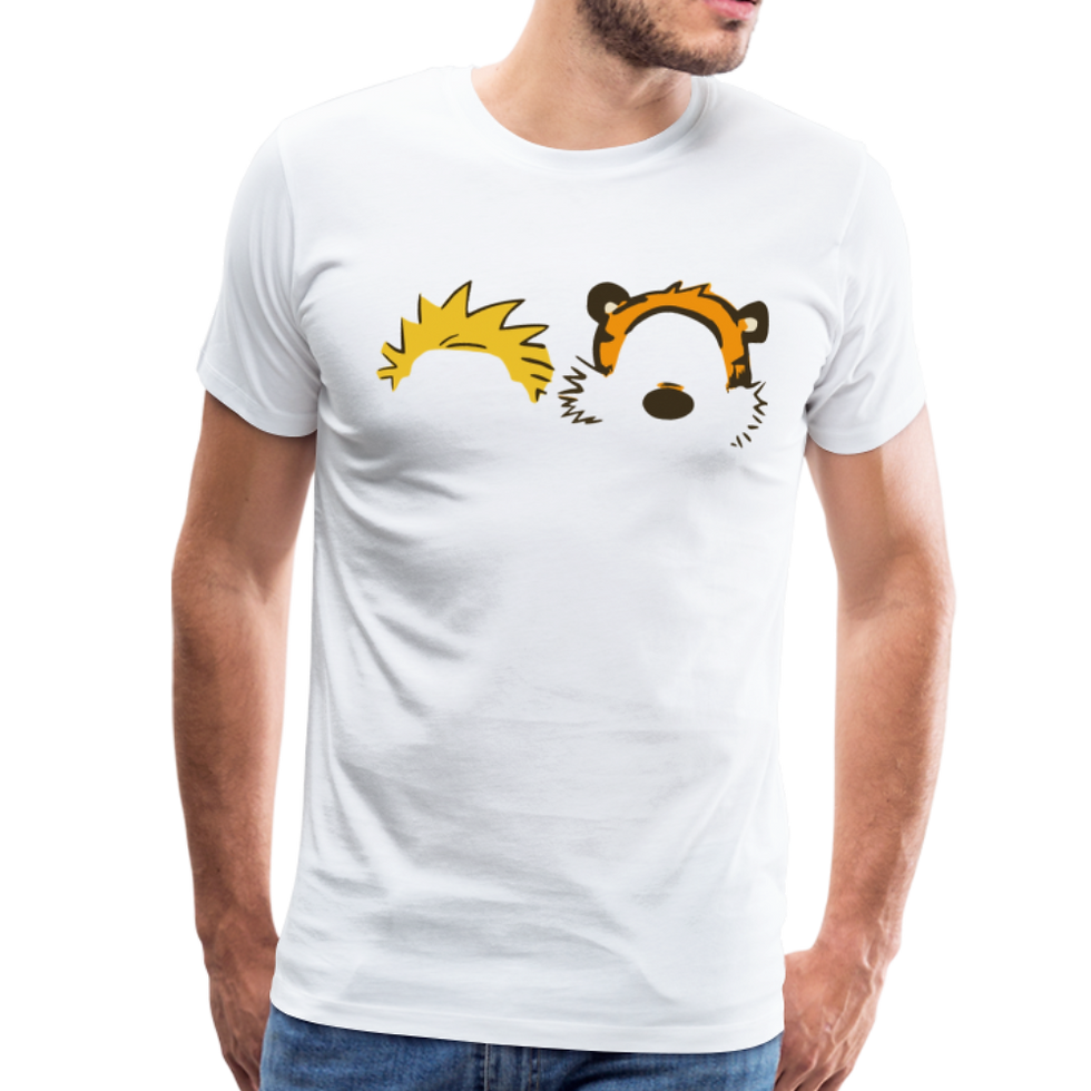 Thumbnail: Calvin and Hobbes Faces Contour T-Shirt
