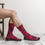 Thumbnail: Men's Burgundy Mix Set Socks