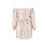 Thumbnail: Off Shoulder Beige Sequin Play Suit