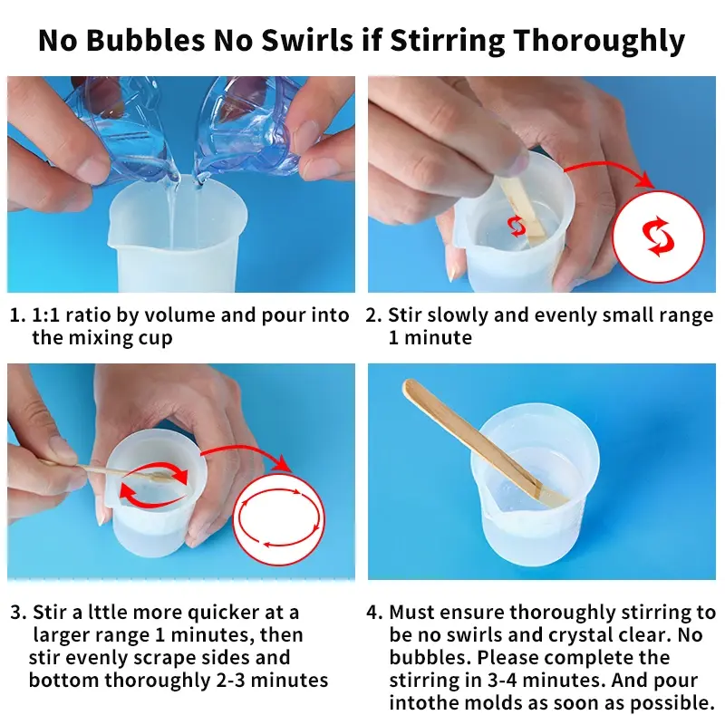 Thumbnail: Crystal Clear Epoxy Resin Kit High Gloss & Bubbles Free Art Resin Supplies for C